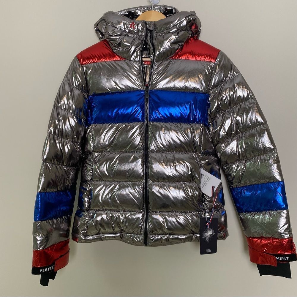 Perfect Moment Lily Star puffer jacket - Metallic Ski Jacket Reflective Medium - Picture 2 of 4